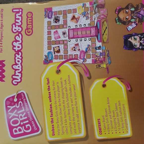 : New in box Pressman Boxy Girls UNbox The Fun! Game - Picture 2 of 3